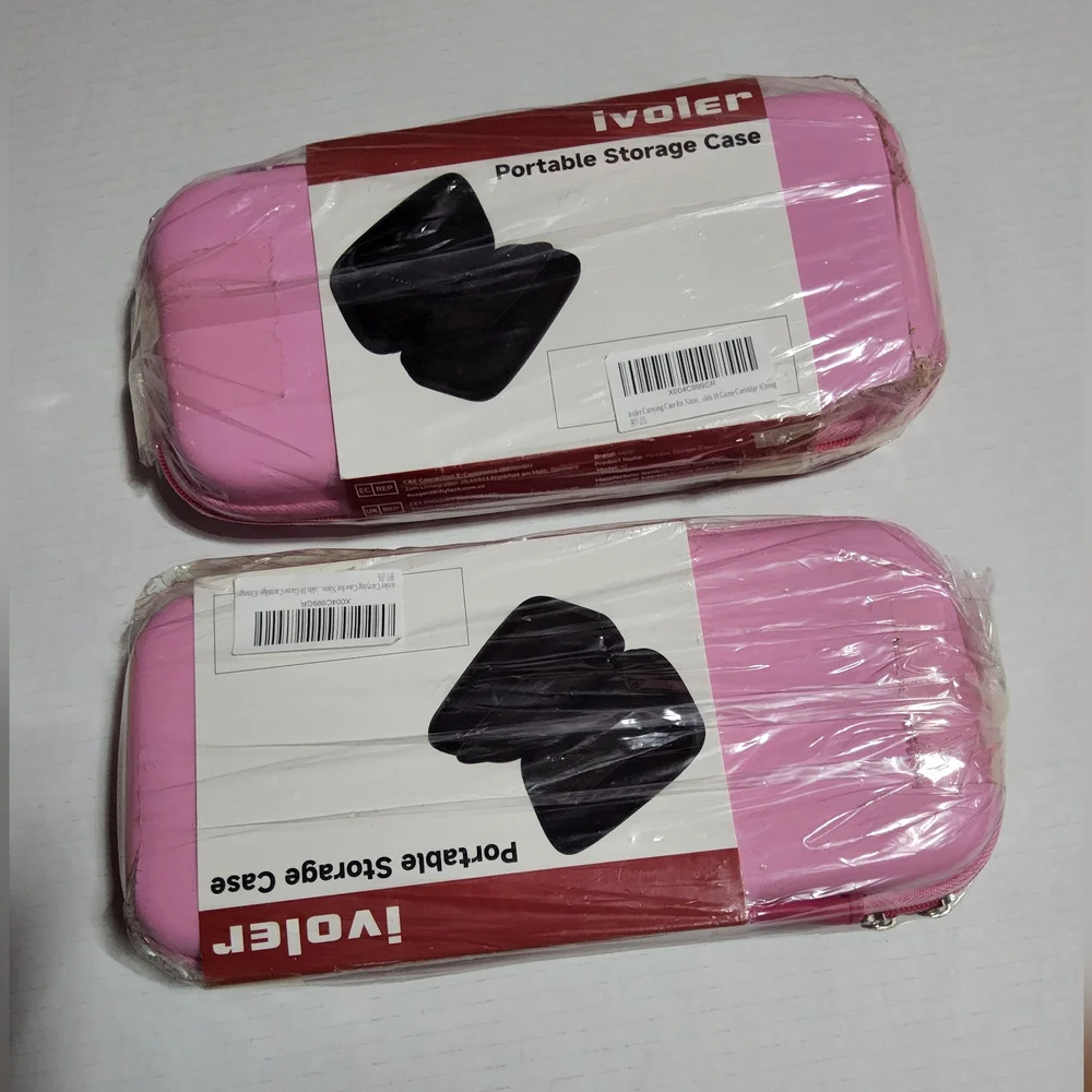 🎀 Bundle of‎ 2 All Pink Nintendo Switch 2 Cases by iVoler 🎀